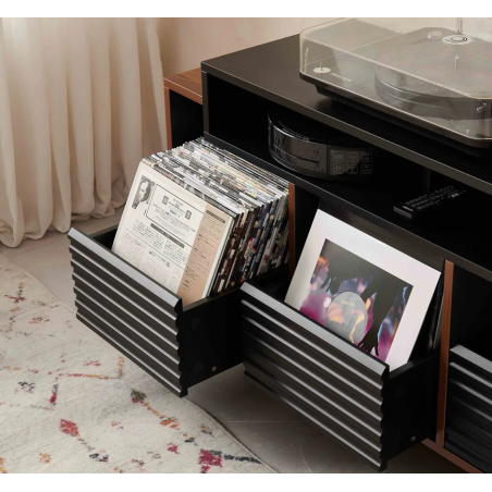 Meubles Disques et Platines Vinyles - NorStone - Oslo 1200 Blanc et Chêne