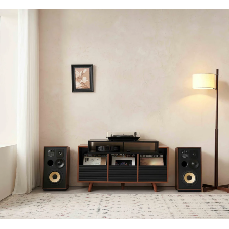 Meubles Disques et Platines Vinyles - NorStone - Oslo 1200 Noir et Noyer