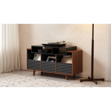 Meubles Disques et Platines Vinyles - NorStone - Oslo 1200 Noir et Noyer