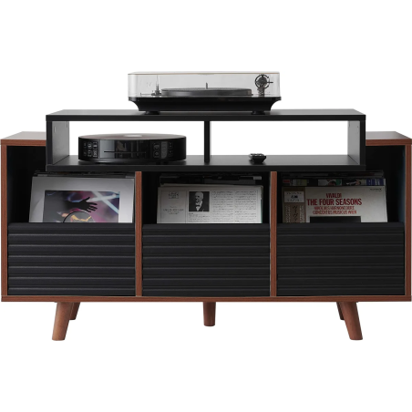 Meubles Disques et Platines Vinyles - NorStone - Oslo 1200 Noir et Noyer