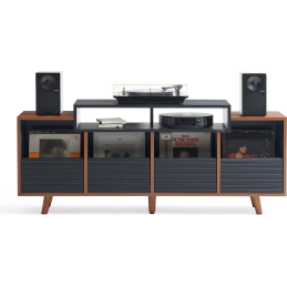 	Meubles Disques et Platines Vinyles - NorStone - Oslo 1600 Noir et Noyer