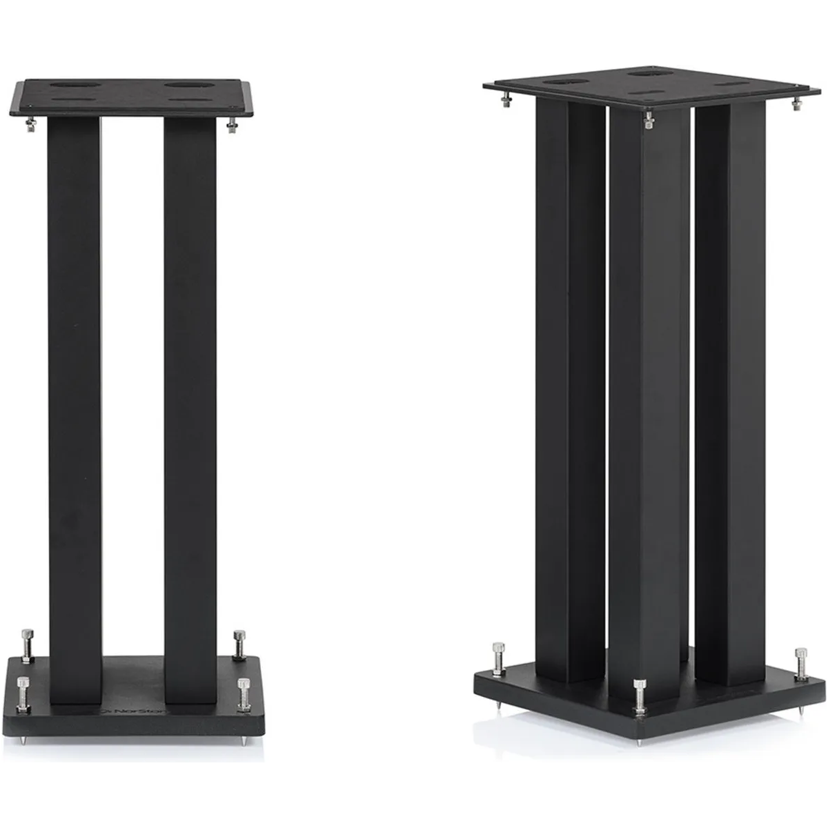 Pieds enceintes monitoring - NorStone - Square Noir satin (la paire)