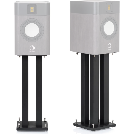 Pieds enceintes monitoring - NorStone - Square Noir satin (la paire)
