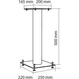 	Pieds enceintes monitoring - NorStone - Stylum 1 Gris satin (la paire)