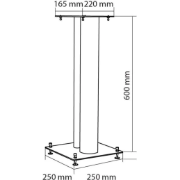 	Pieds enceintes monitoring - NorStone - Stylum 2 Gris satin (la paire)