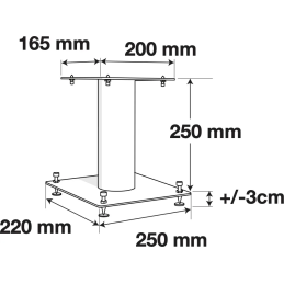 	Pieds enceintes monitoring - NorStone - Stylum S Chêne naturel (la...