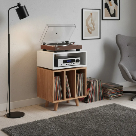 Meubles Disques et Platines Vinyles - NorStone - Stockholm 700 Chêne