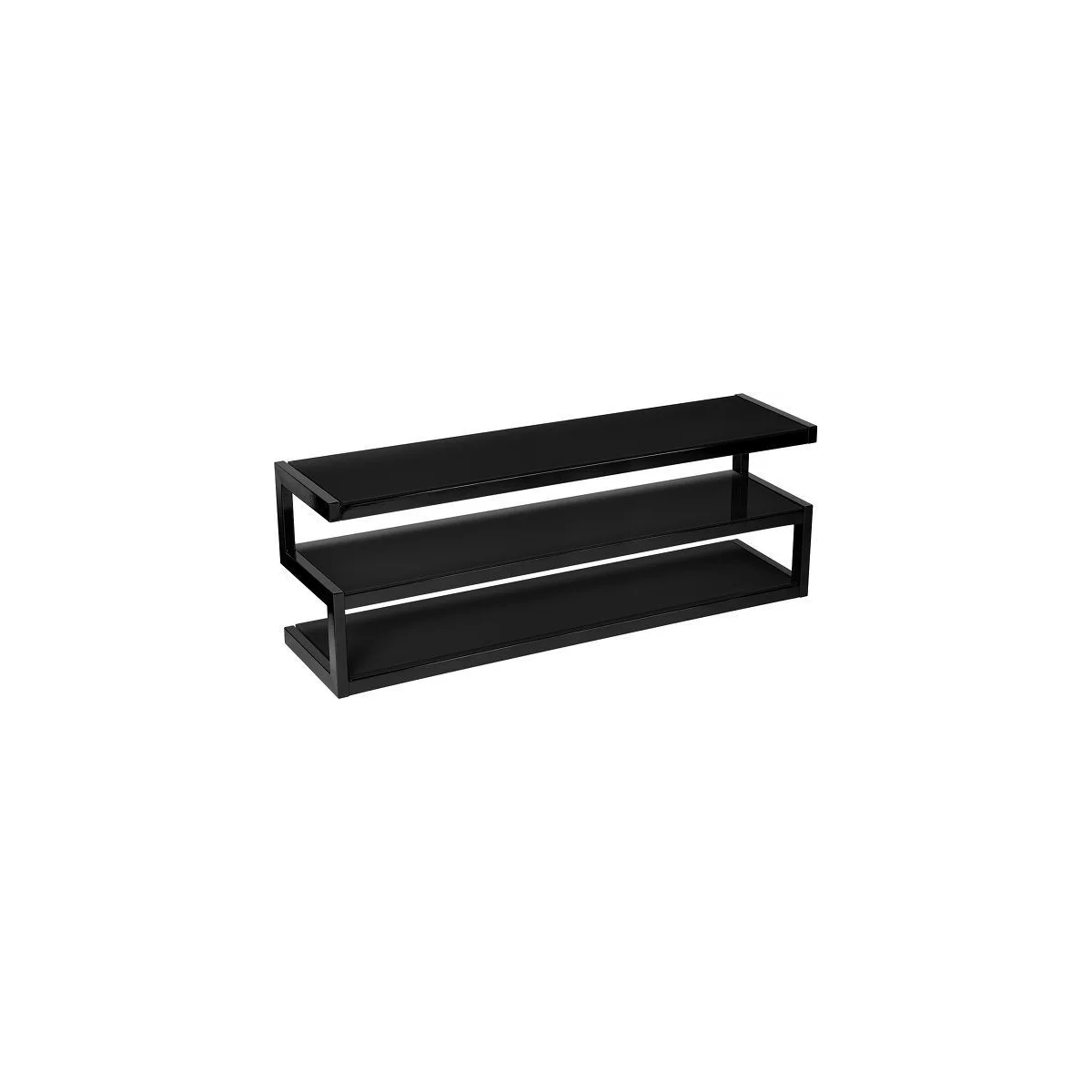 Meubles Disques et Platines Vinyles - NorStone - Esse 140 Noir satiné verres...