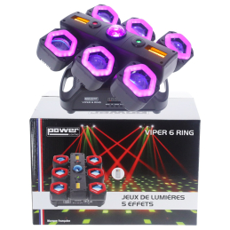 	Jeux de lumière LED - Power Lighting - VIPER 6 RING