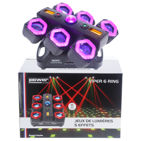 Jeux de lumière LED - Power Lighting - VIPER 6 RING