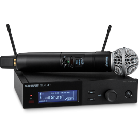 Micros chant sans fil - Shure - SLXD24+/SM58 G65