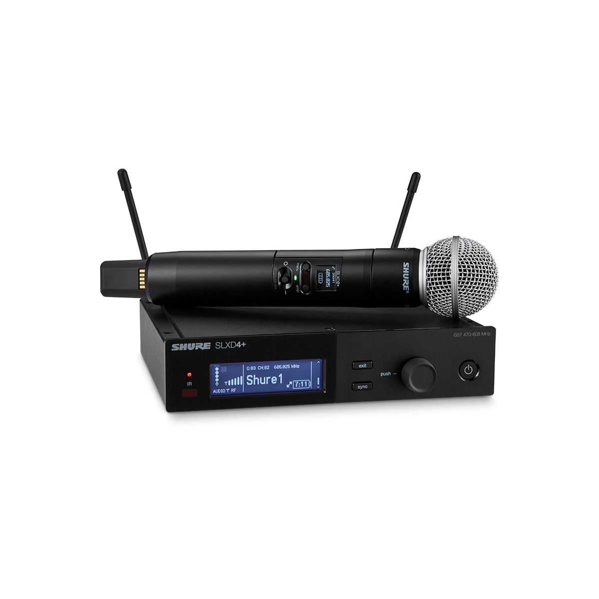 Micros chant sans fil - Shure - SLXD24+/SM58 G65