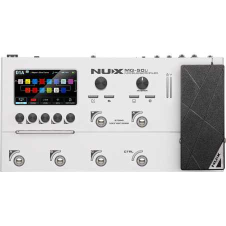 Pédales d'effets - NUX - MG-50Li (White)