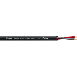 Câble hauts parleurs au mètre - Cordial - CLS225-BLACK500 (500m)