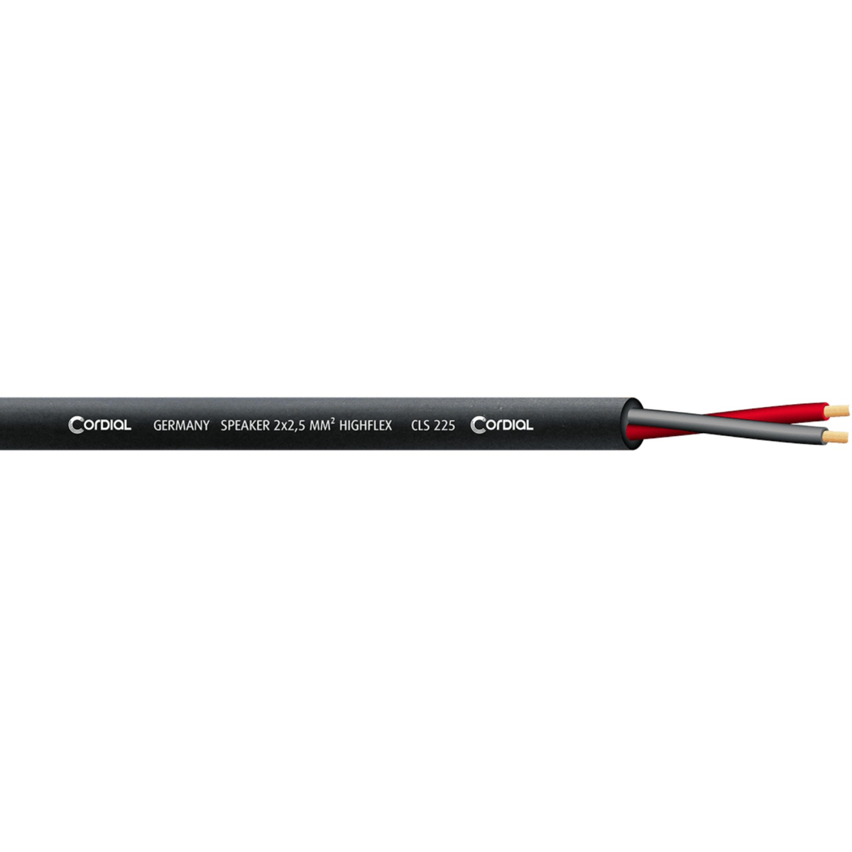 Câble hauts parleurs au mètre - Cordial - CLS225-BLACK500 (500m)