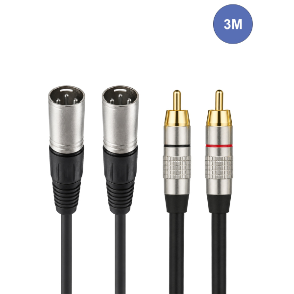 Câbles RCA / XLR - Power Acoustics - Accessoires - CAB 2066 (3m)