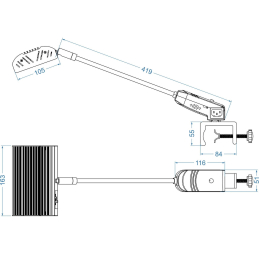 	Accessoires éclairage - BriteQ - BT-BOOTHLITE 35TWD