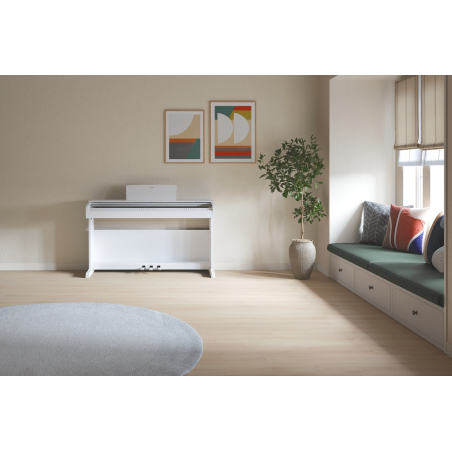 Pianos numériques meubles - Yamaha - YDP-146 WH Arius (Blanc)
