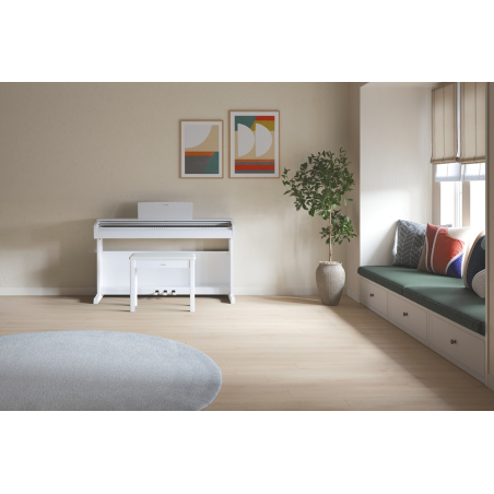 Pianos numériques meubles - Yamaha - YDP-146 WH Arius (Blanc)