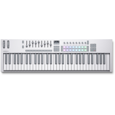 Claviers maitres 61 touches - Novation - LAUNCHKEY 61 MK4 WHITE