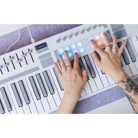 Claviers maitres 61 touches - Novation - LAUNCHKEY 61 MK4 WHITE