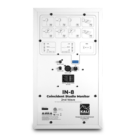 Enceintes monitoring de studio - KALI AUDIO - IN-8 White 2nd Wave (Blanc)