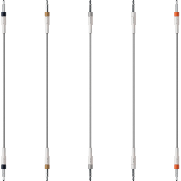 Câbles JACK 3,5 / JACK 3,5 - teenage engineering - slim sync cable kit (5x 15cm)