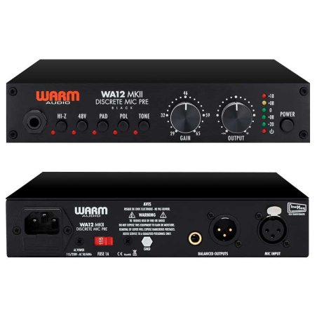 Préampli micros - Warm Audio - WA12 MKII BLACK