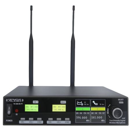 Micros serre-tête sans fil - Definitive Audio - TD 200HR PT