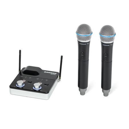 Micros chant sans fil - Samson - CONCERT 288m DUAL HANDHELD...
