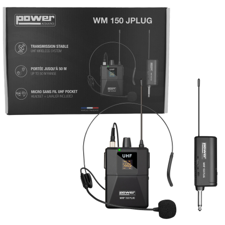Micros serre-tête sans fil - Power Acoustics - Sonorisation - WMP 150 PLUG