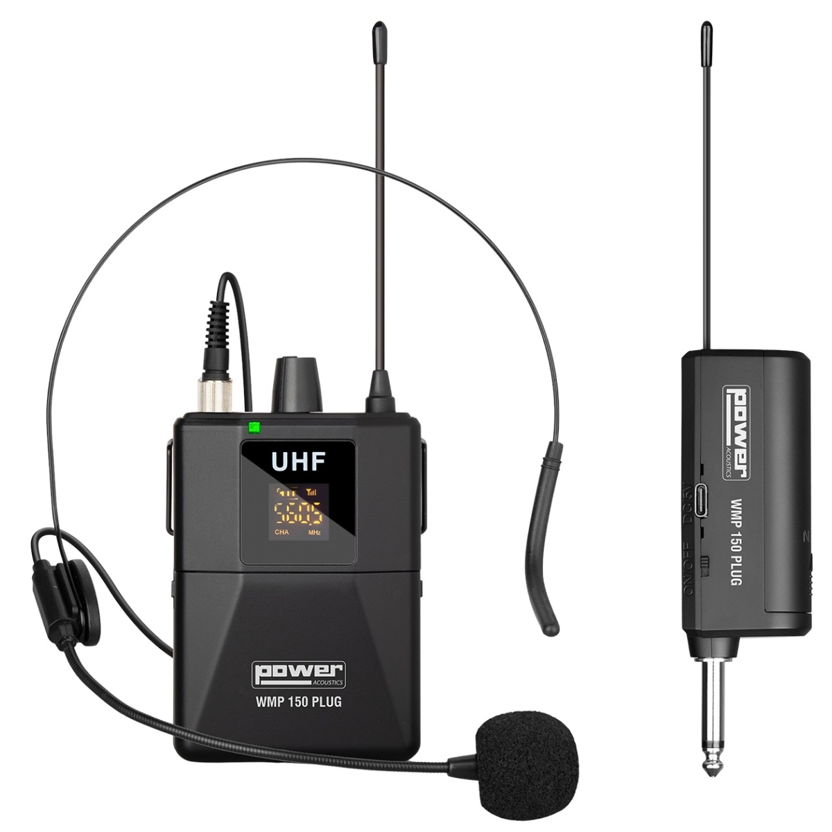 Micros serre-tête sans fil - Power Acoustics - Sonorisation - WMP 150 PLUG