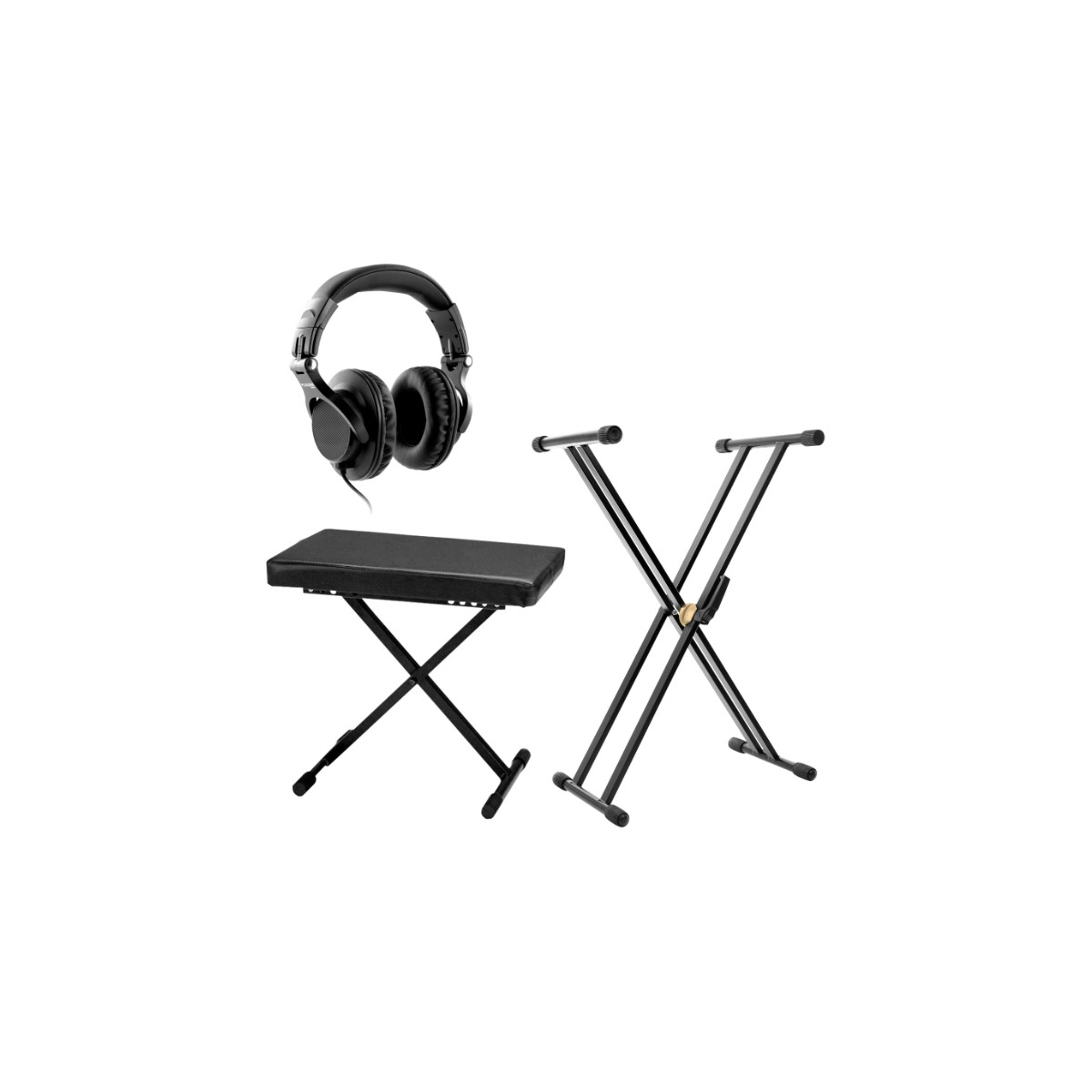 Supports pianos et synthés - BoomTone DJ - Pack Accessoires clavier Heavy