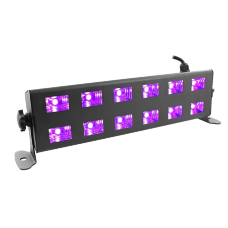 Lumières noires - BoomTone DJ - UV LED BAR 12X1W