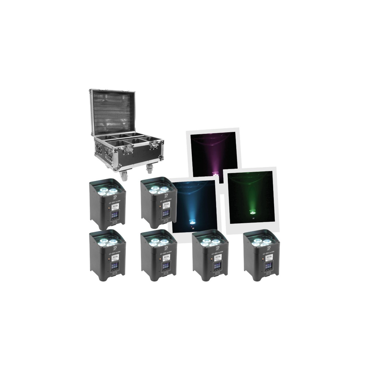 Projecteurs sur batteries - BoomTone DJ - EZBOX Pack