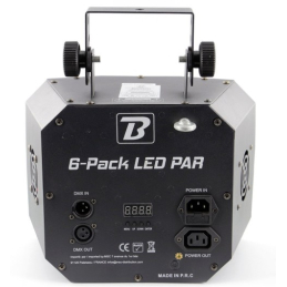 	Jeux de lumière LED - BoomTone DJ - 6 Pack LED PAR