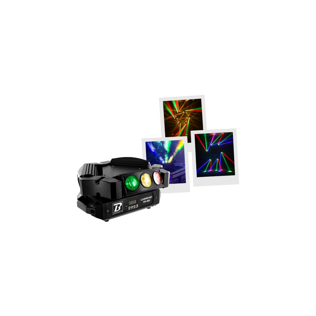Jeux de lumière LED - BoomTone DJ - Ludipocket TRI 360