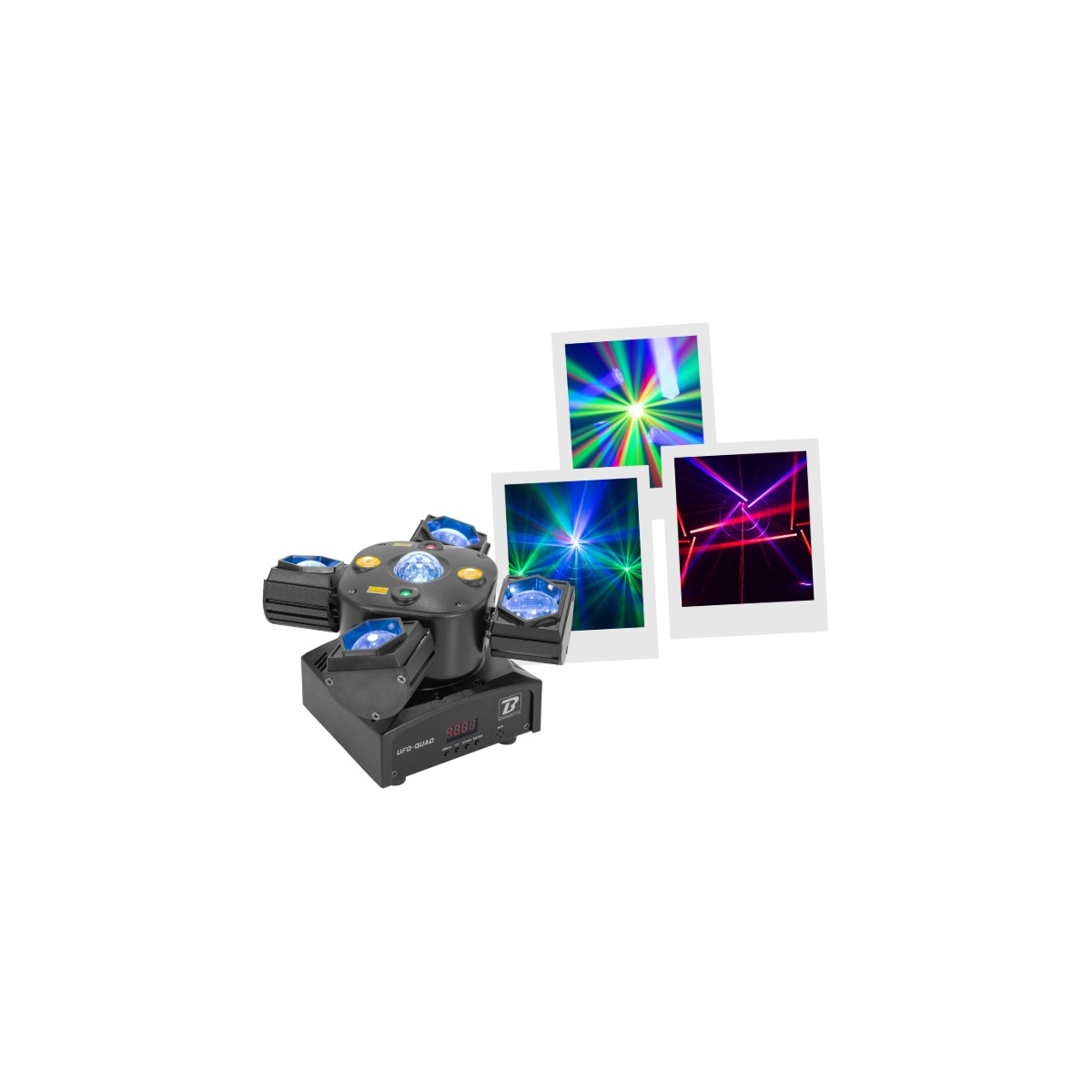 Jeux de lumière LED - BoomTone DJ - UFO-Quad