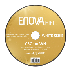 	Câble hauts parleurs au mètre - Enova Hifi - CSC 110 WH (100m)