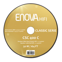 	Câble hauts parleurs au mètre - Enova Hifi - CSC 400 C (50m)