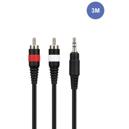 Câbles JACK 3,5 / RCA - Power Acoustics - Accessoires - CAB 2063 (3m)