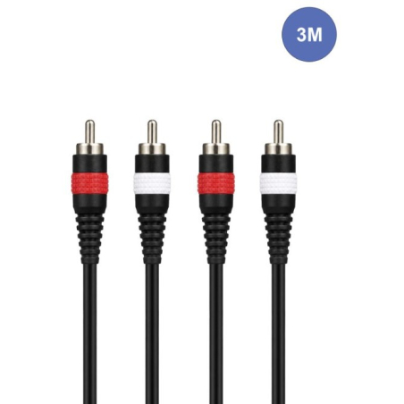 Câbles RCA / RCA - Power Acoustics - Accessoires - CAB 2077 (3m)