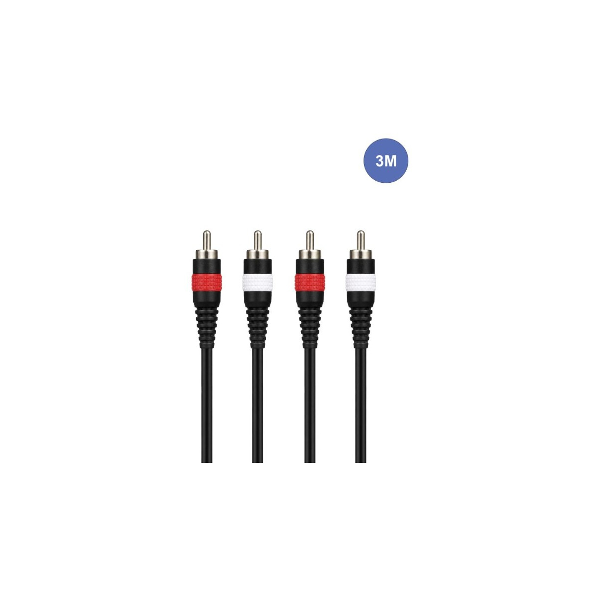 Câbles RCA / RCA - Power Acoustics - Accessoires - CAB 2077 (3m)