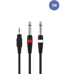 Câbles JACK 3,5 / JACK 6,35 - Power Acoustics - Accessoires - CAB 2065 (3m)