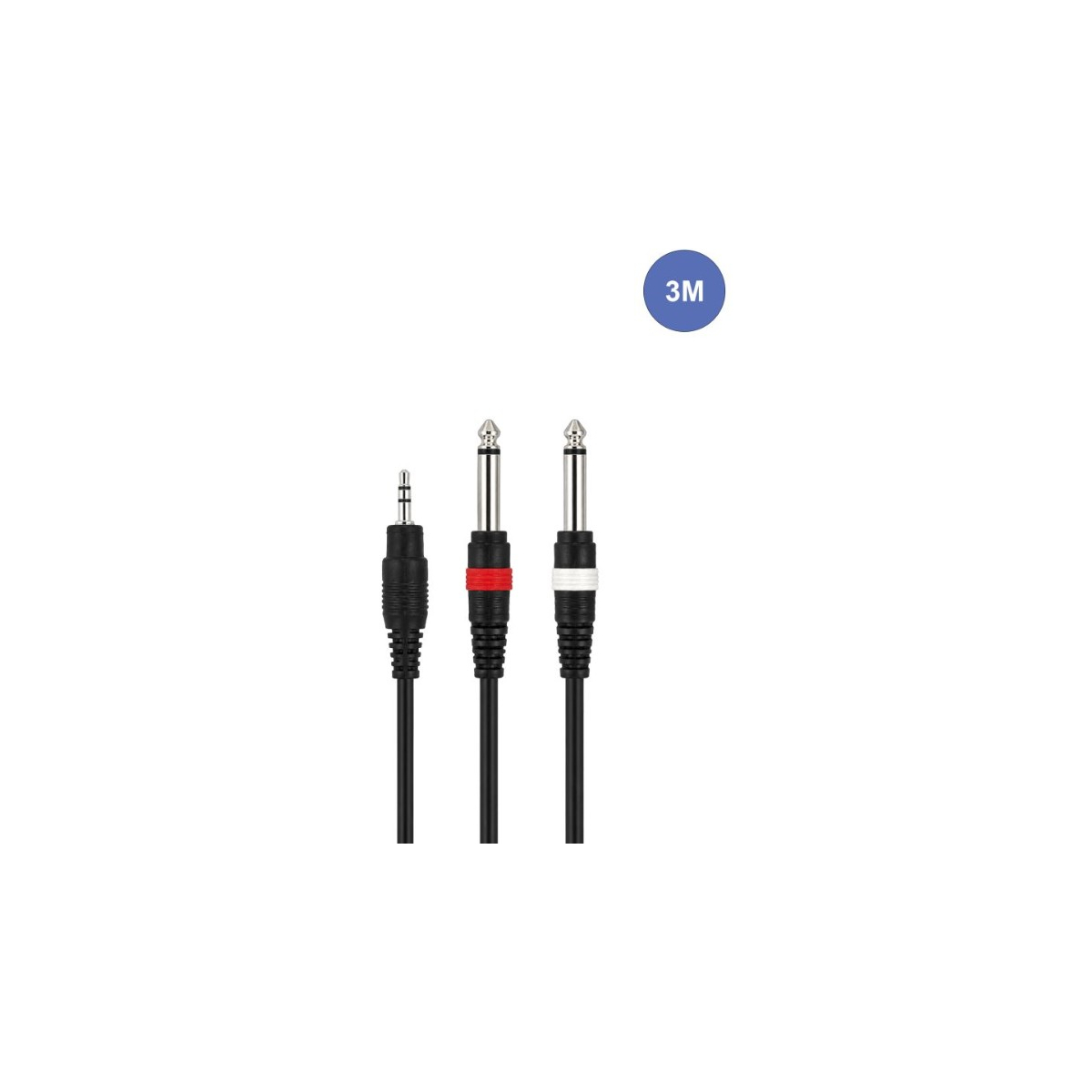 Câbles JACK 3,5 / JACK 6,35 - Power Acoustics - Accessoires - CAB 2065 (3m)