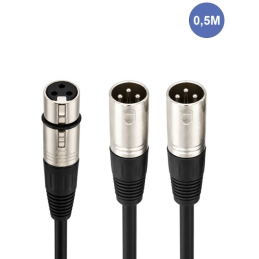 Câbles XLR / XLR - Power Acoustics - Accessoires - CAB 2138 (0,5m)