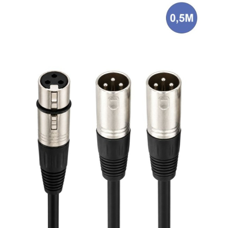 Câbles XLR / XLR - Power Acoustics - Accessoires - CAB 2138 (0,5m)