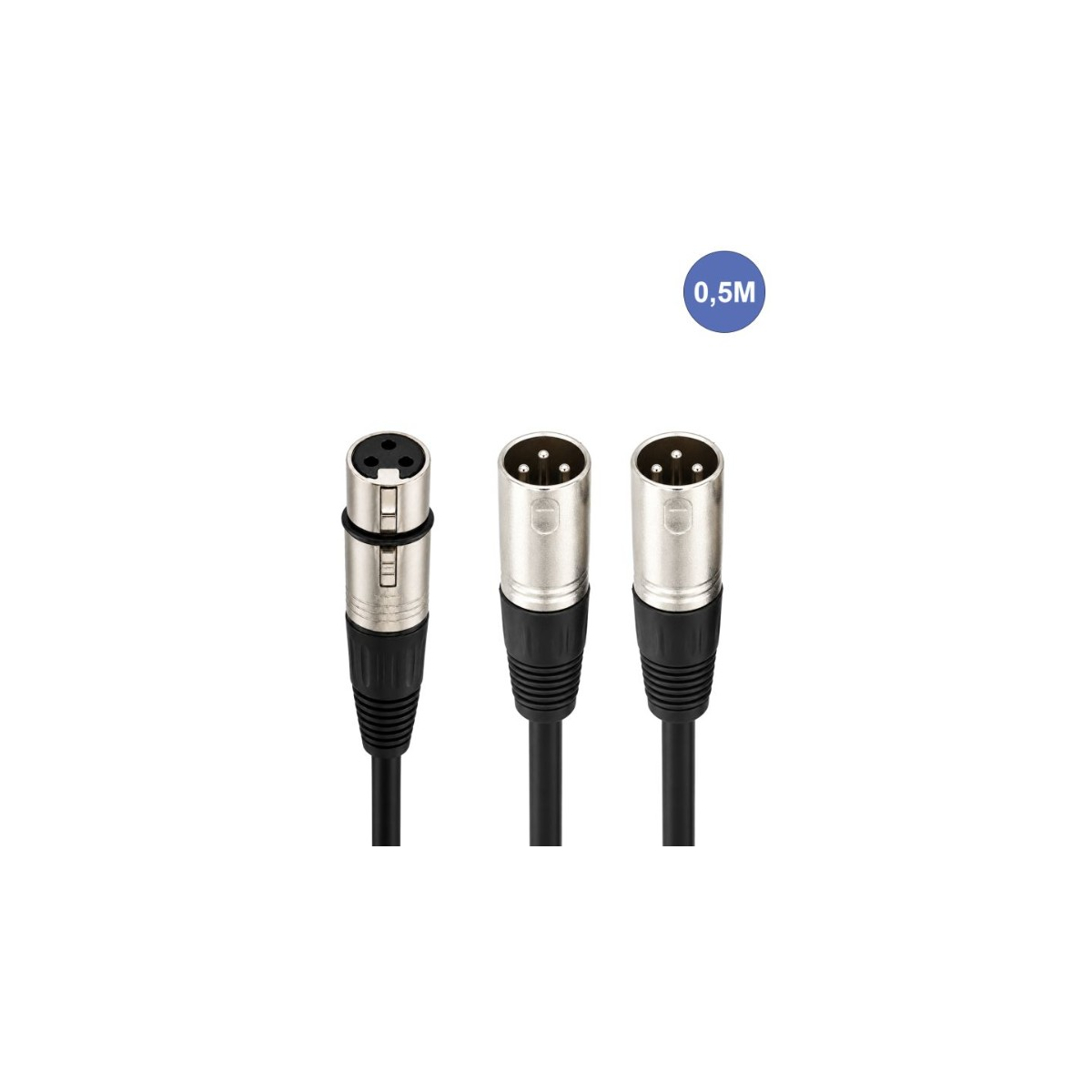 Câbles XLR / XLR - Power Acoustics - Accessoires - CAB 2138 (0,5m)