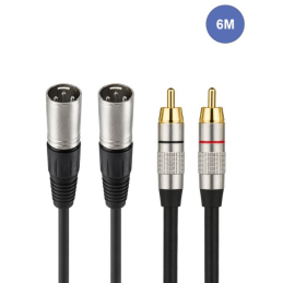 Câbles RCA / XLR - Power Acoustics - Accessoires - CAB 2067 (6m)