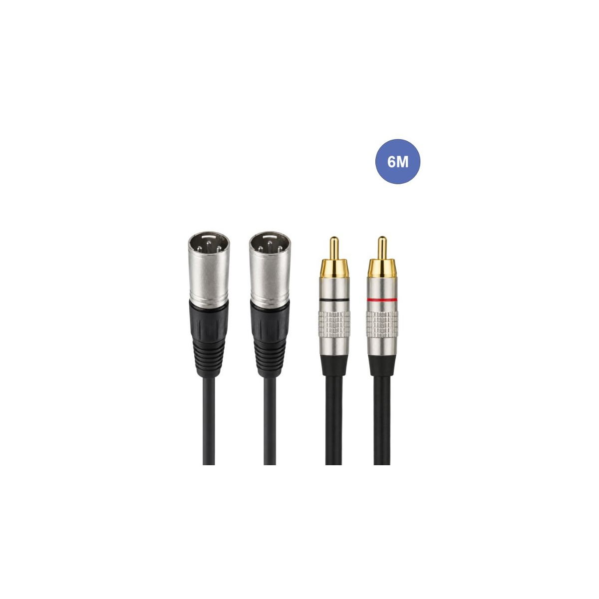 Câbles RCA / XLR - Power Acoustics - Accessoires - CAB 2067 (6m)